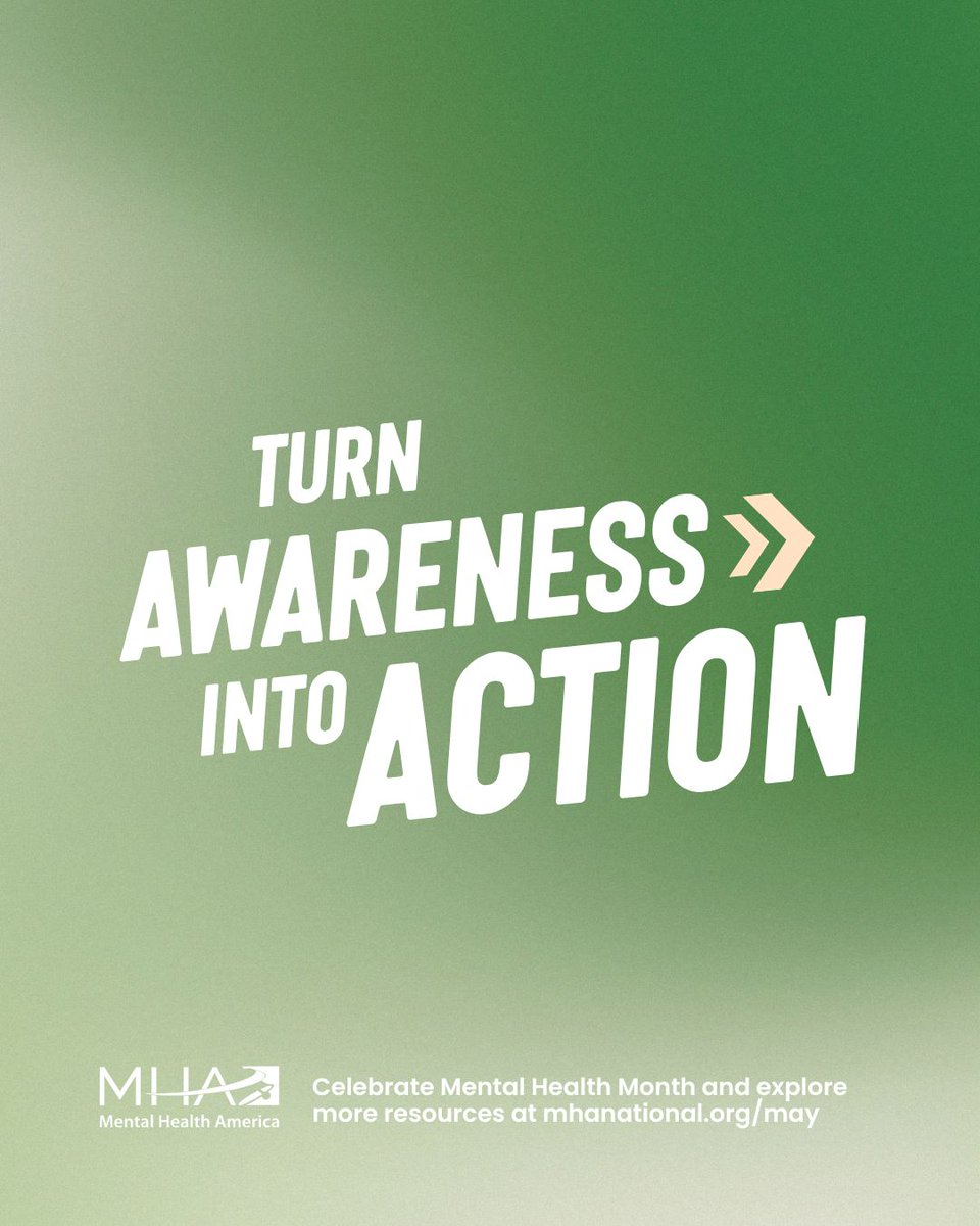 Now, more than ever, #mentalhealth has become a prominent part of public consciousness. Today, we wanted to share MHA's Mental Health Month campaign. This #MHM MHA is leading an effort to promote mental wellness nationwide. 

Learn more by visiting mhanational.org/may