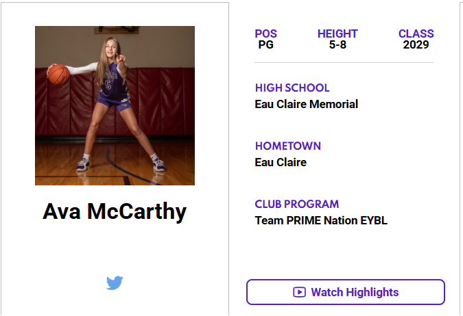 Wisconsin Jr. All-Star GBB (@jrallstarwi) on Twitter photo Check out Ava McCarthy's (<a href="/AvaMcCarthy05/">Ava McCarthy</a>) ๐๐ผ๐๐๐๐พ๐๐๐๐ ๐๐๐ผ๐๐๐ ๐๐๐๐๐๐๐! โคต๏ธ
jrallstar.com/maxrecruit/maxโฆ
Start building your profile now at jrallstar.com/maxrecruit! Check out Ava McCarthy's (<a href="/AvaMcCarthy05/">Ava McCarthy</a>) ๐๐ผ๐๐๐๐พ๐๐๐๐ ๐๐๐ผ๐๐๐ ๐๐๐๐๐๐๐! โคต๏ธ
jrallstar.com/maxrecruit/maxโฆ
Start building your profile now at jrallstar.com/maxrecruit!