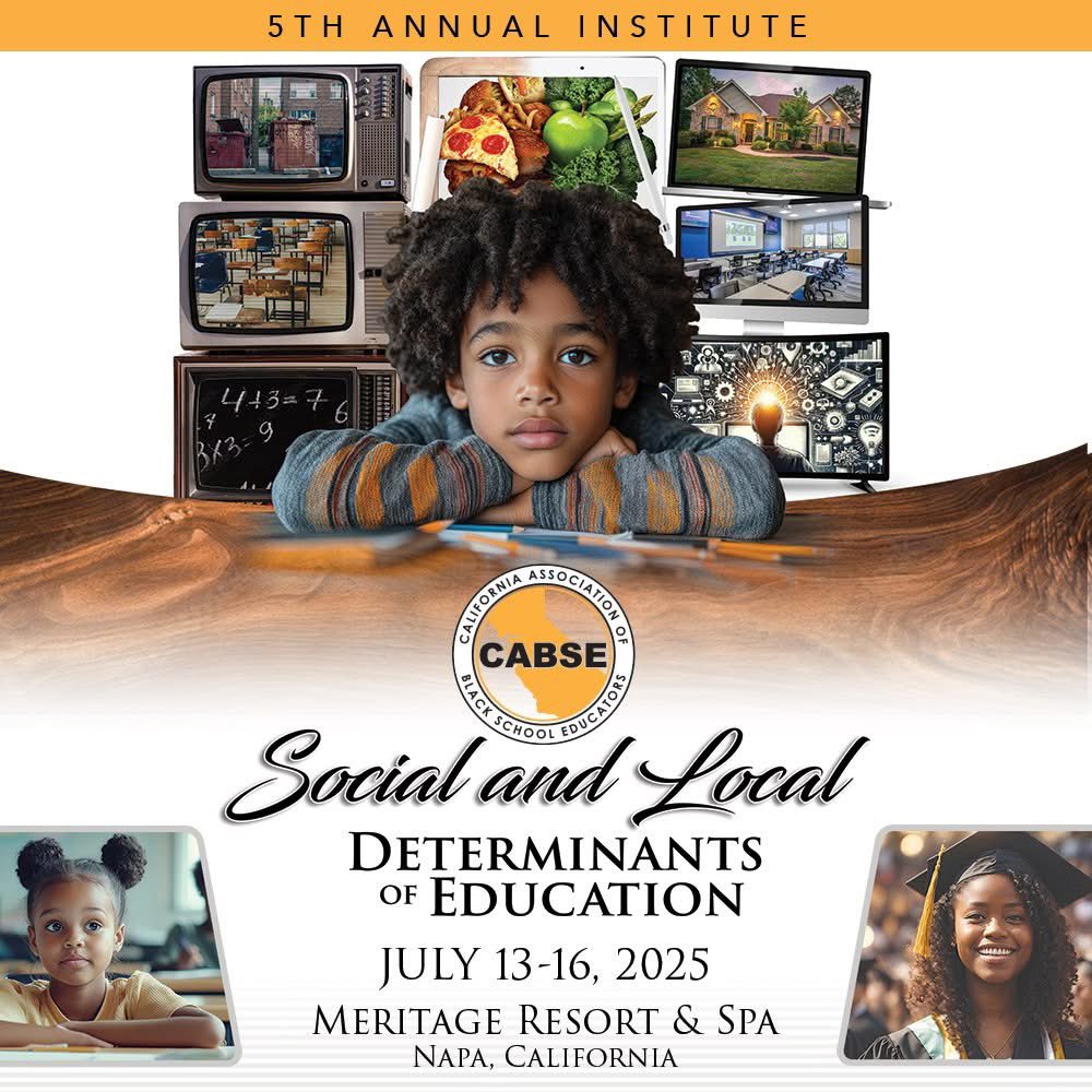 Are you eager 2 deepen your understanding of Black student success? Don’t miss your chance to attend the 5th Annual CABSE Institute -- 7/13–16 @!Meritage Resort &amp; Spa in Napa, CA.

We’re at 98% capacity -- the remaining spots are filling fast.

Register: cabse.org