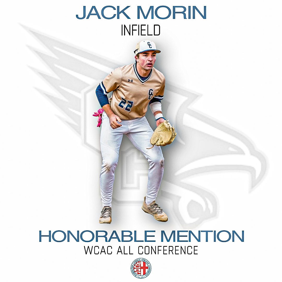 Good Counsel Baseball (@olgchsbaseball) on Twitter photo Jack Morin was announced as WCAC all conference (Honorable Mention)
The Sr. SS played in every conference game and hit .297, he also had 11 SB’s and scored 10 runs in those games. He made only 1E in 47 ops.
Congratulations to JMo on this accomplishment!
<a href="/GCFalconsAD/">GC Athletics</a>
<a href="/OLGCHS/">Good Counsel</a> Jack Morin was announced as WCAC all conference (Honorable Mention)
The Sr. SS played in every conference game and hit .297, he also had 11 SB’s and scored 10 runs in those games. He made only 1E in 47 ops.
Congratulations to JMo on this accomplishment!
<a href="/GCFalconsAD/">GC Athletics</a>
<a href="/OLGCHS/">Good Counsel</a>
