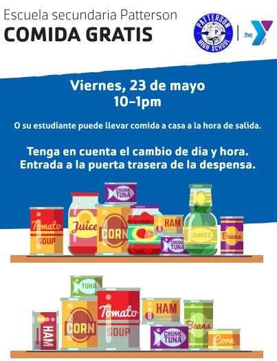Community Food Pantry Day ~ Friday, May 23rd 10AM - 1PM.  Continue to follow the new entry instructions to the back pantry door.   for questions, contact Lia Reid at 443-814-9114 or liareid@ymaryland.org