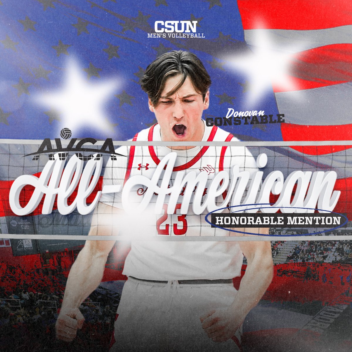 GoMatadors's tweet image. The best of the best. 🇺🇸
@CSUNMensVB earns three All-American honors, including Jalen Phillips on the First Team and Donovan Constable/Stilian Delibosov on Honorable Mention.
#GoMatadors x @AVCAVolleyball