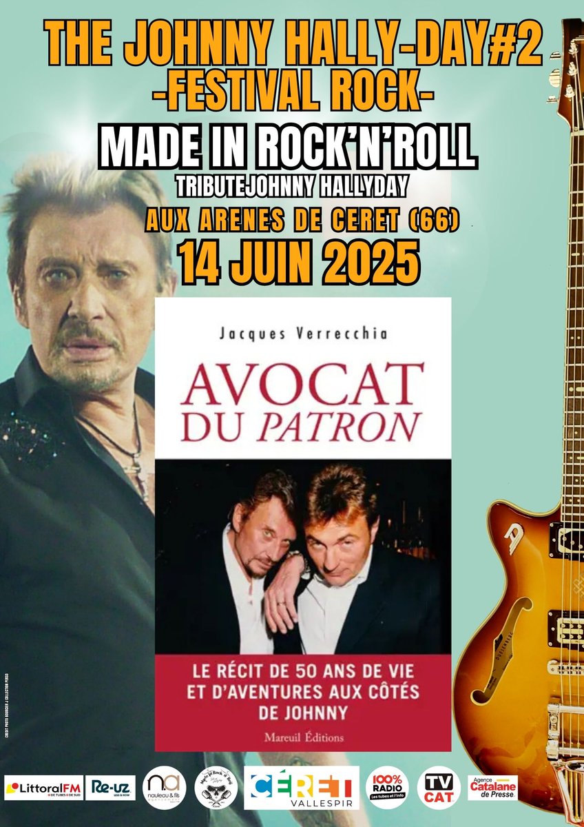 CÉRET VA TREMBLER POUR JOHNNY !
#THEJOHNNYHALLYDAY2 débarque pour un hommage 100% rock’n’roll
Préparez-vous pour une journée explosive entre souvenirs et passio
rencontrez Mr Jacques Verrecchia , avocat historique et proche de Johnny, lors d’une séance de dédicaces exclusive !