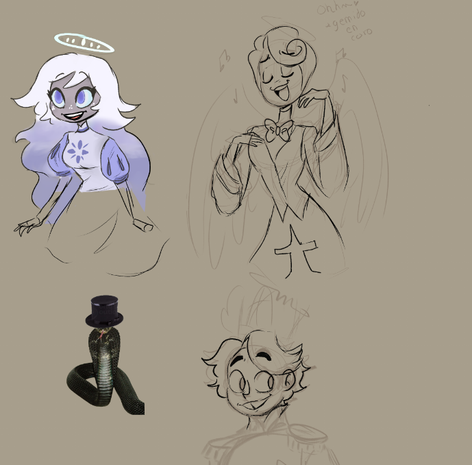 wip
los 3 compadres y sir pentious xD 
#hazbinhotel #hazbinhotelfanart #hazbinhotelemily  #hazbinhotelStPeter #HazbinHotelAbel