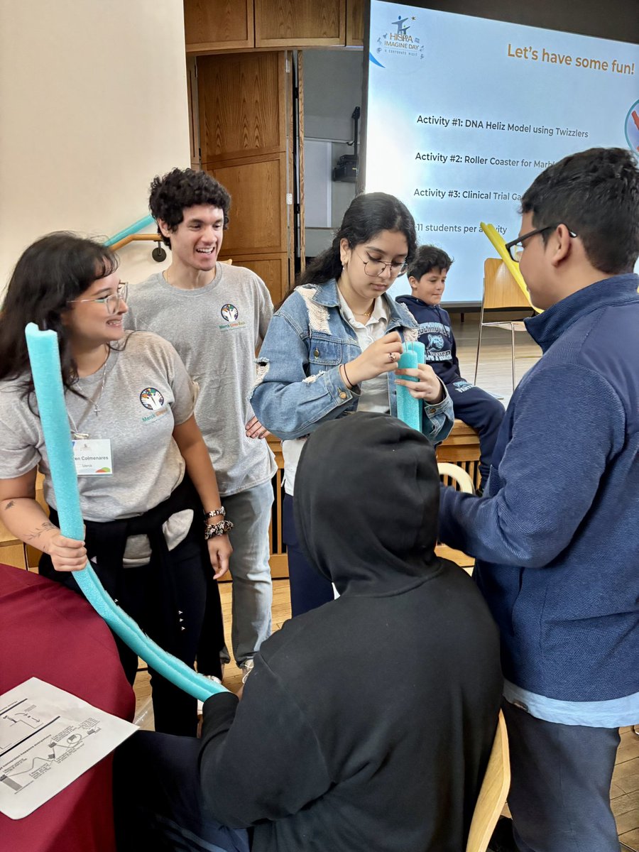 HISPAteam's tweet photo. A fun-filled Imagine Day, thanks to @PennSAS, the Penn Science Outreach Initiative, @pennmuseum, @Merck and Alianza—opening the doors to and minds of Norristown students! https://t.co/8f3i7T0r2s