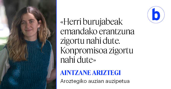 Guztira hogei urteko espetxe zigorra eta 56.000 euroren isunak eskatu dituzte Aroztegiko zazpi auzipetuentzat. Besteak beste, «talde kriminal antolatu bat» izatea leporatzen diete. Aintzane Ariztegi da haietako bat. Hilaren 19an hasiko da epaiketa.
berria.eus/lurraldeak/naf…