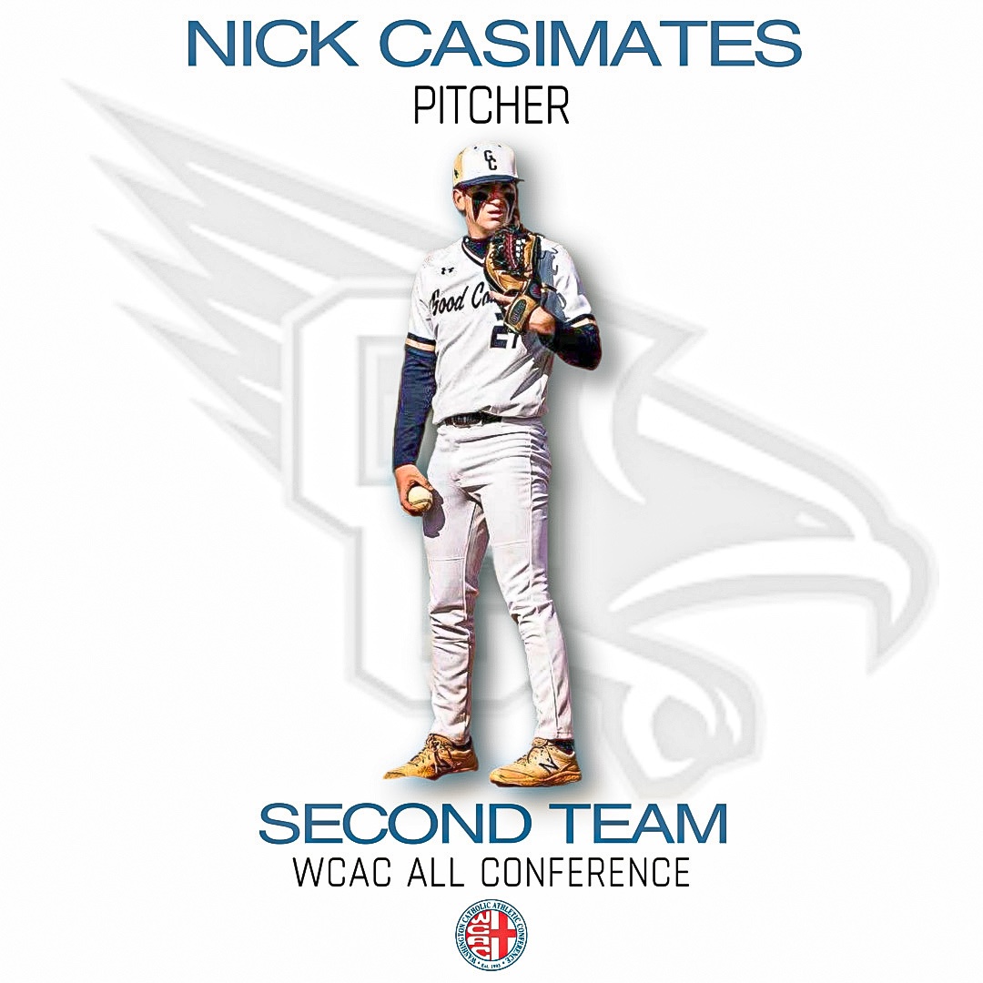 Good Counsel Baseball (@olgchsbaseball) on Twitter photo Nick Casimates made all WCAC conference 2nd team as a pitcher!
The Sr. RHP was the teams “Ace” and had wins over DeMatha, St. Mary’s Ryken (Final Four) and only loss was SJC #8 in the country!
Congratulations to Nick on this awesome accomplishment!
<a href="/GCFalconsAD/">GC Athletics</a>
<a href="/OLGCHS/">Good Counsel</a> Nick Casimates made all WCAC conference 2nd team as a pitcher!
The Sr. RHP was the teams “Ace” and had wins over DeMatha, St. Mary’s Ryken (Final Four) and only loss was SJC #8 in the country!
Congratulations to Nick on this awesome accomplishment!
<a href="/GCFalconsAD/">GC Athletics</a>
<a href="/OLGCHS/">Good Counsel</a>