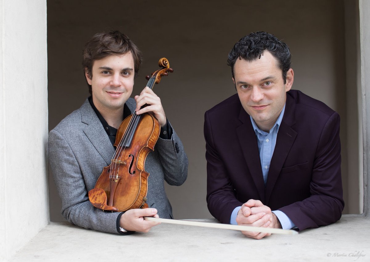 ucla1718cs's tweet image. On Saturday, May 3 we were delighted to host violinist @AubrunAmbroise and pianist @stevenpiano at the @ClarkLibUCLA for their program "The Art of Duo: A Journey through Europe to the USA from 1700 to 1930." Thank you for sharing your talents with us!