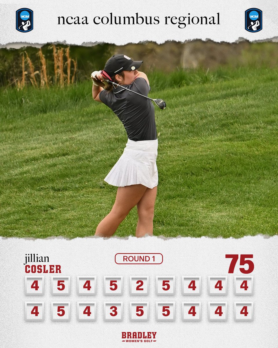 𝐑𝐎𝐔𝐍𝐃 𝟏 ✅

Jillian golfs 75 in the opening round of the Columbus Regional!