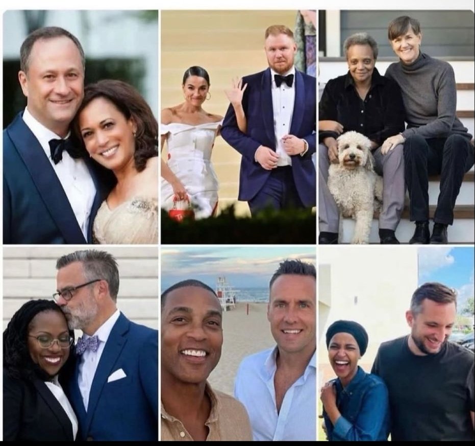 realsnoopbailey's tweet image. Democrats "white men are evil" starter pack.