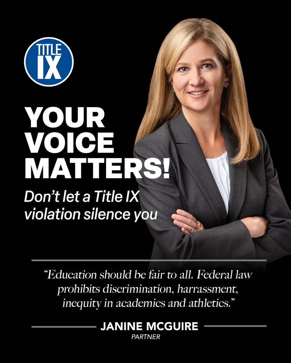 Think Title IX is just about sports? Think again. From K–12 to grad school, it protects against discrimination nationwide. Based in Fort Lauderdale, Conrad &amp; Scherer represents clients across the U.S. in Title IX cases. Learn more: conradscherer.com/resources/unde…

#TitleIX #StudentRights