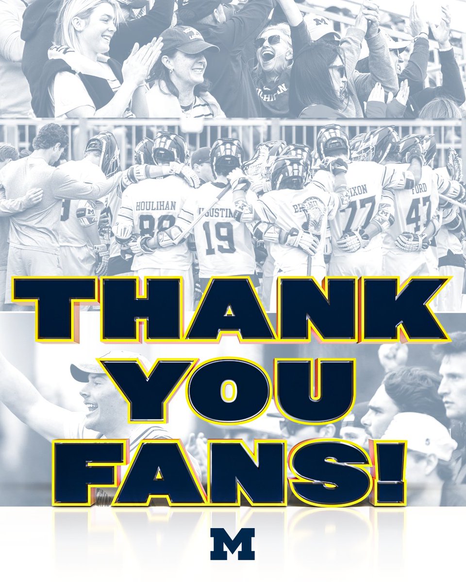 A huge thank you to the Maize and Blue faithful for all your support this season 💙💛