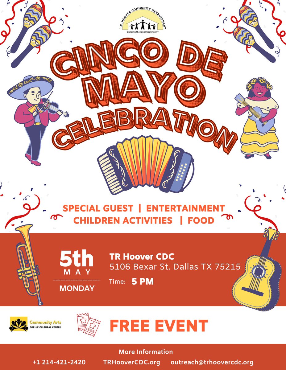 🌟 Cinco de Mayo is ON! 🌟
The rain won’t stop us—we’ve moved indoors so the celebration can continue! Join us today at 5 PM for great food, music, and fun. See you there! 🎉🌮✨