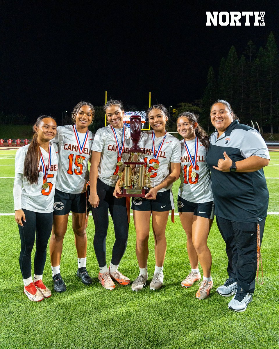 FIRST EVER FLAG FOOTBALL STATE CHAMPS!! 🧡🖤 s/o to my basketball girls for taking this ride with me #statechamps #KOAHEAD