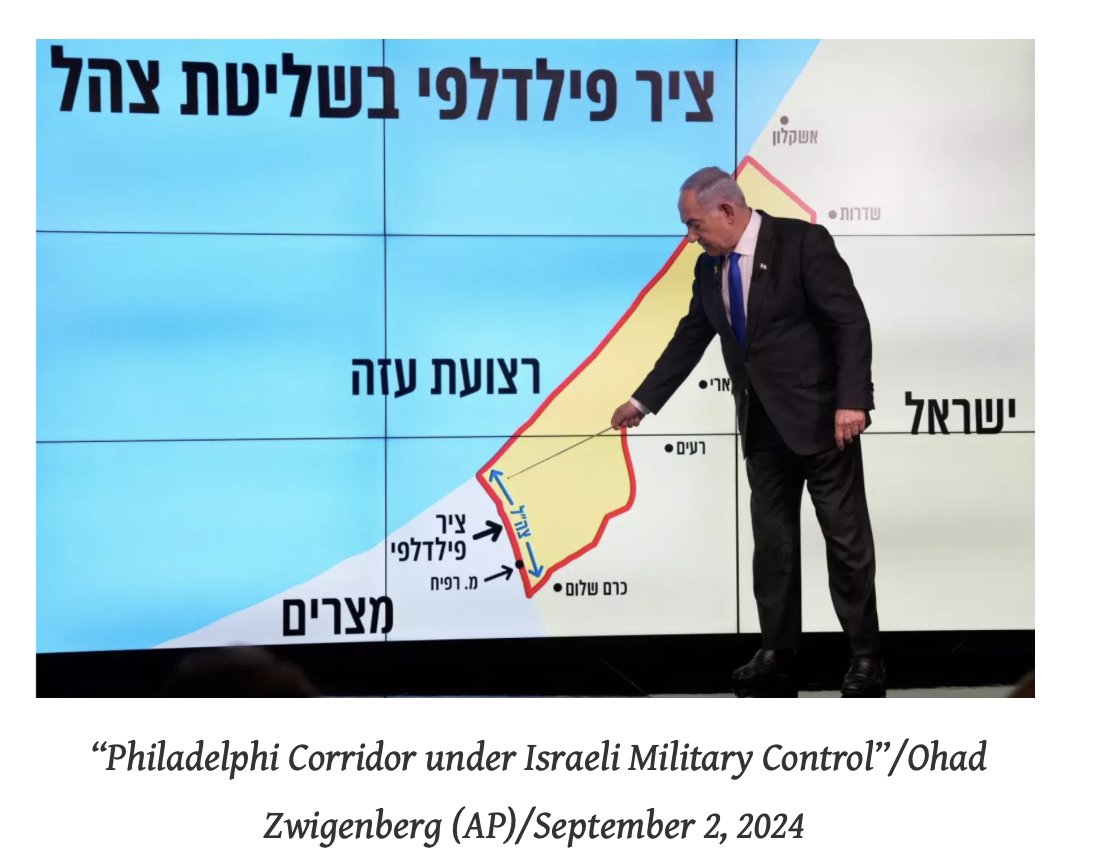 Tätä kysytään usein, joten toistetaan.

Israel hallitsee kaikkia Gazan rajoja. Se saartaa Gazaa mereltä, hallitsee täysin ilmatilaa, omia rajojaan Gazan kanssa ja lisäksi 05/ 2024 lähtien myös Egyptin vastaista rajaa.

Gazan saarrosta päättää vain ja ainoastaan Israel.

1/