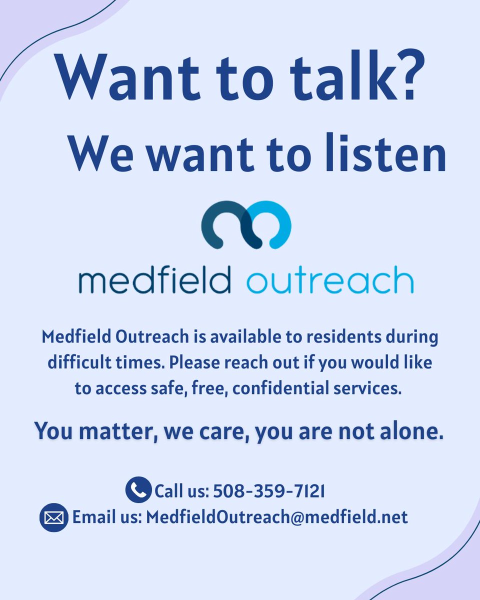 Medfield Outreach (@medfieldoutrch) on Twitter photo 