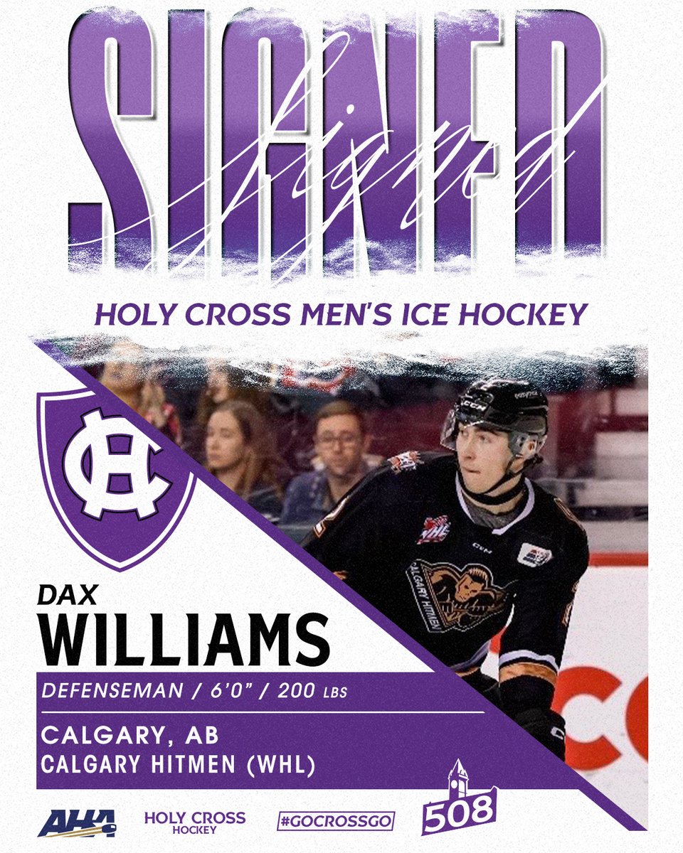 𝓢𝓲𝓰𝓷𝓮𝓭 ✍️

Dax Williams
🇨🇦 Calgary, Alberta
🚨 Calgary Hitmen (WHL)
🏒 Defense
📏 6'0"
⚖️ 200

#GoCrossGo
