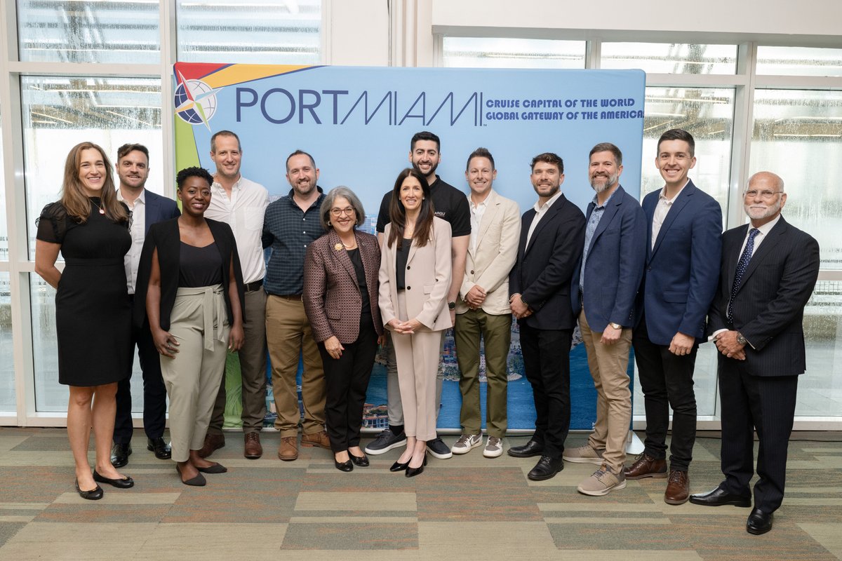 PortMiami's tweet photo. Innovation sets sail! 🚢

Today, #PortMiami, @mdiamiami and @MiamiDadeCounty @MayorDaniella  announced the winners of #MDIA’s Cargo Visibility Public Innovation Challenge – Argu Eye Ltd, https://t.co/uF0rE6joiV, @GenLogs and @GridMatrixAI. 

Learn more: https://t.co/5MaH6Leu9h. https://t.co/ARWVyj9z5j