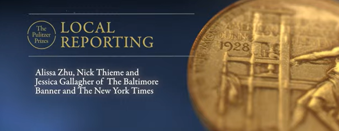 jayhancock1's tweet image. Nice! @BaltimoreBanner is a Pulitzer winner for its amazing series on Baltimore overdoses. Wow! Subscribe now!!!