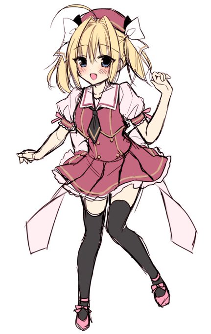 萌え絵からしか得られない栄養があるよね～!って話になって爆誕した架空エロゲヒロインちゃん(仮)
いつか瓜さんが塗ってくれるらしいので乞うご期待!😁 