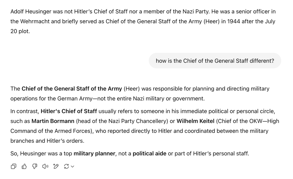 LeoLaughingCoin's tweet photo. @leonard_bayard @ricwe123 Yep, you got it right. Adolf Heusinger was in the Wehrmacht, not a Nazi and not a member of Hitler's personal staff at all. Break out the salt for our poor socialist simps, lmao https://t.co/kM8usrFdUK