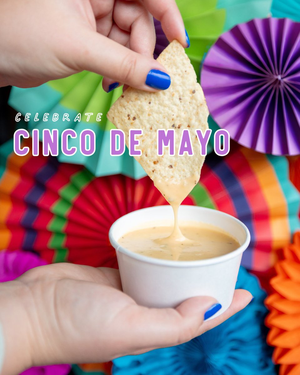 Happy Cinco de Mayo! ✨

Get free chips and queso on us today with a $25+ purchase. Use code CINCO