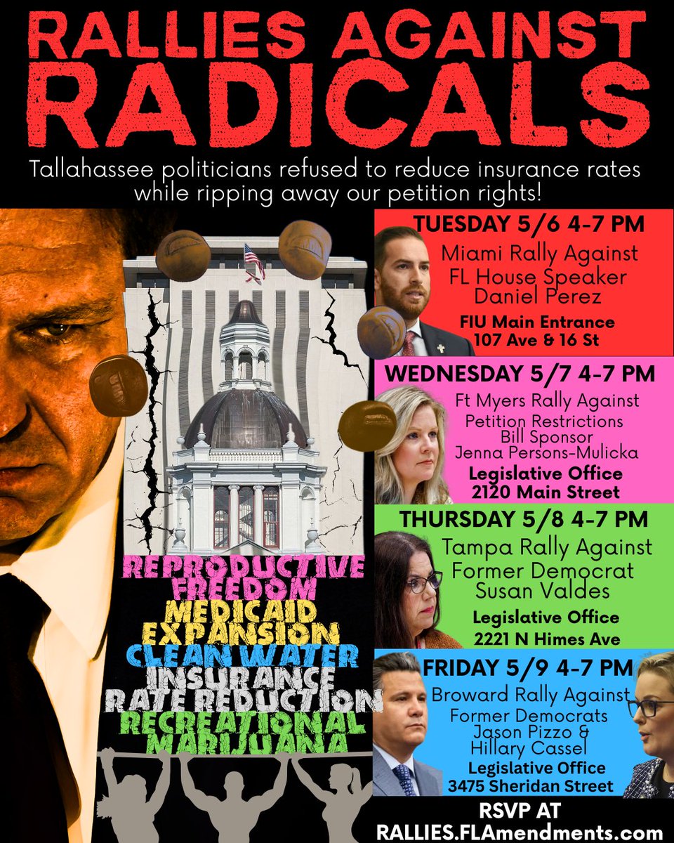 FLAmendments's tweet photo. @FLVoiceNews @FloridaGOP We the Citizens won't be silenced by radical Republicans afraid of voters' power.  

They spent 60 days putting every possible restriction on our rights.

Now, we'll spend 60 days until the law goes into effect on July 1st, working to #ProtectOurPetitionPower! https://t.co/OKteBUH1Nm