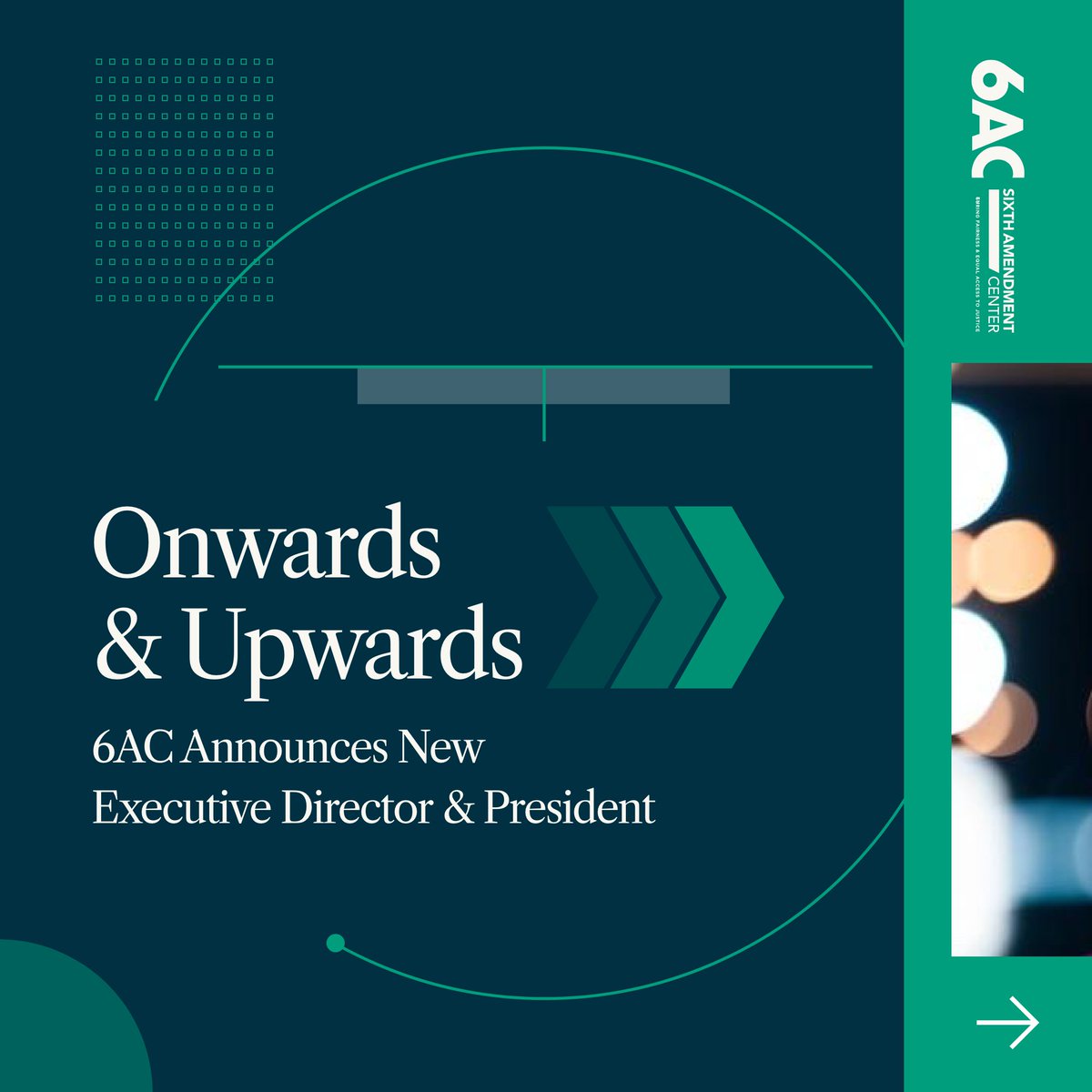 6thAMD's tweet image. Big news! 6AC founder David Carroll steps into a new role as President, and we proudly welcome Aditi Goel as our new Executive Director! Her experience + leadership = an exciting new chapter.

Learn more: 6ac.org/onward-upwards…

#RightToCounsel #PublicDefense