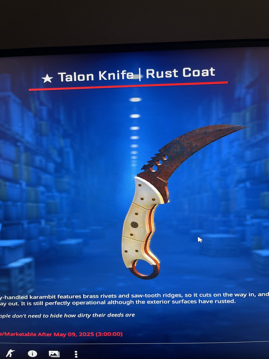 first knife worth $450