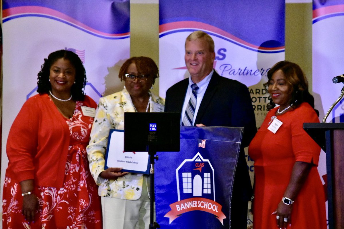 🎉 It’s official—<a href="/SaralandMiddle/">SaralandMiddle</a> is a 2024 <a href="/clasleaders/">CLAS</a> Banner School! One of 8 statewide, chosen from 234 nominees. We proudly represent District 5 with our Cleveland House Initiative, a student-led program connecting Spartans w/adults w/special needs. #TheSpartanStandard
