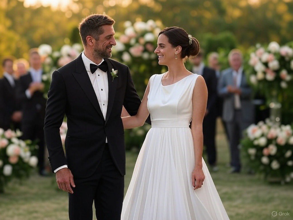 jarlDbalgruuf's tweet photo. 🚨 BREAKING NEWS 🚨 

Per @RickBanson, @AaronRodgers12 has MARRIED @CaitlinClark22. 

Congratulations to the happy couple! 💒 https://t.co/U9oUTlFJZz