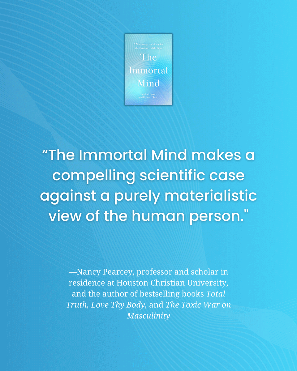Denyse O'Leary (@itsdesign) on Twitter photo Michael Egnor in The Immortal Mind:  My experience of forty years of clinical practice and tens of thousands of patients in very extreme circumstances teaches me that none of the materialist explanations we hear is the least bit credible. P. 104
amazon.com/Immortal-Mind-… Michael Egnor in The Immortal Mind:  My experience of forty years of clinical practice and tens of thousands of patients in very extreme circumstances teaches me that none of the materialist explanations we hear is the least bit credible. P. 104
amazon.com/Immortal-Mind-…