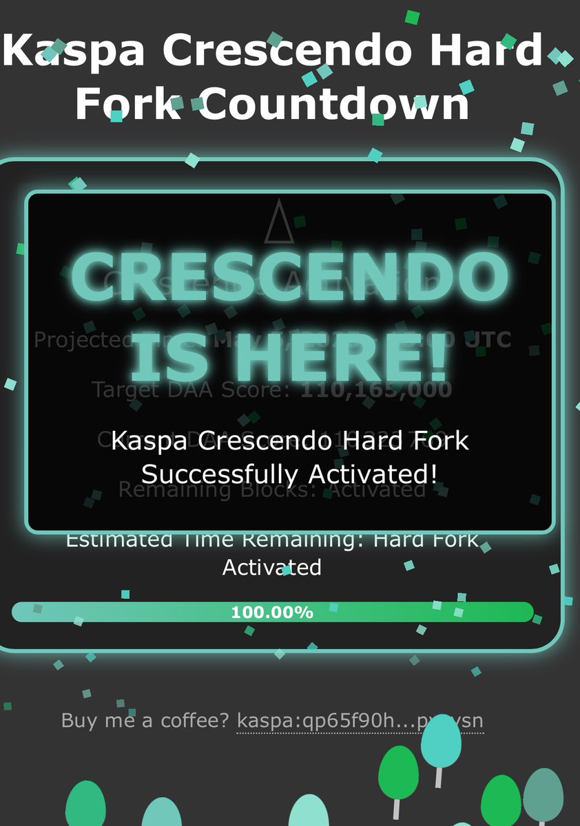$Kas is Dedly !  10 blocks per second on mainnet ! 
#Kaspa #crescendo ! ☠️ 💪