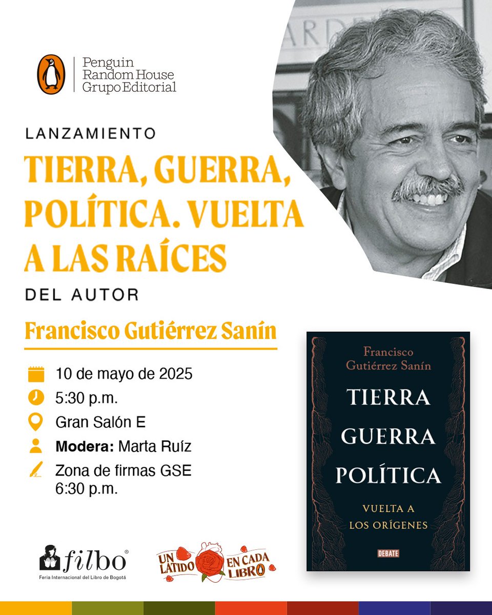 la gran Marta Ruiz me estará acompañando al lanzamiento de mi "Tierra, guerra, política" en la Feria del Libro, Gran Salón E, el sábado 10 de mayo a las 5 y 30 pm