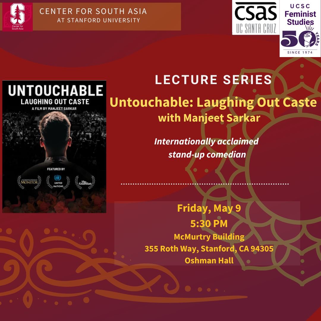Come one, come all. In these heartbreaking times, we need laughter, brilliance and anti-caste collectivity. Join us as we screen <a href="/NotSarkar/">Manjeet Sarkar</a> ‘s new doc and more. <a href="/CSAS_UCSC/">Center for South Asian Studies, UC Santa Cruz</a> <a href="/akscsfba/">Ambedkar King Study Circle, USA</a>