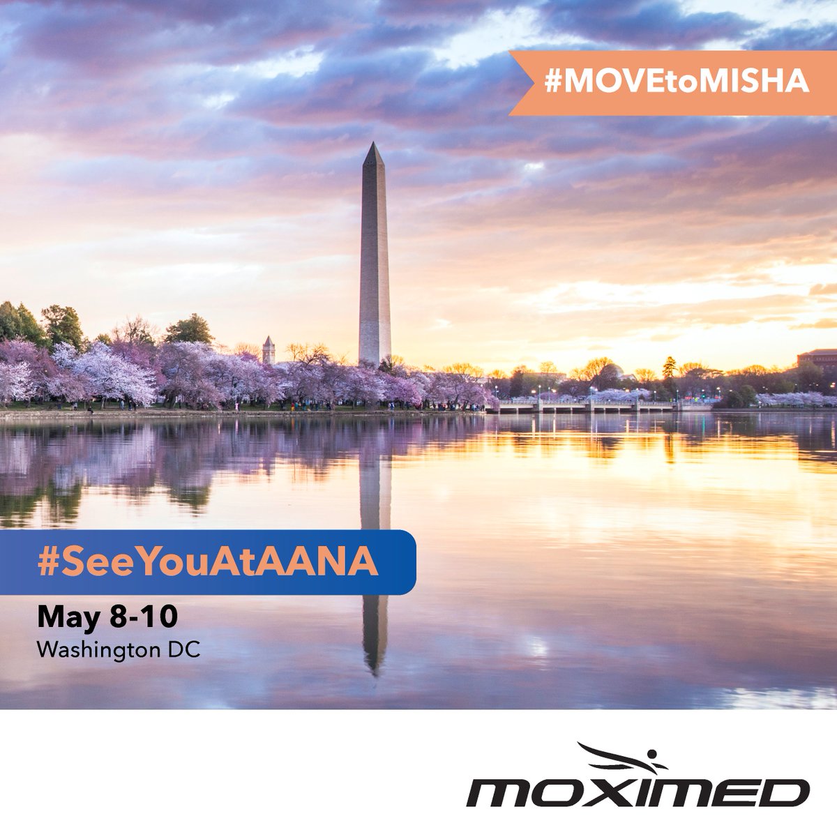 🗓️ Mark your AANA agenda for a visit to booth 207!
The Moximed team is eager to showcase how you can help your patients overcome knee OA pain. Learn more at moximed.com 👋 See you in DC! #MoveToMISHA #KneeOA #Orthopedics #SportsMedicine #Moximed #AANA2025