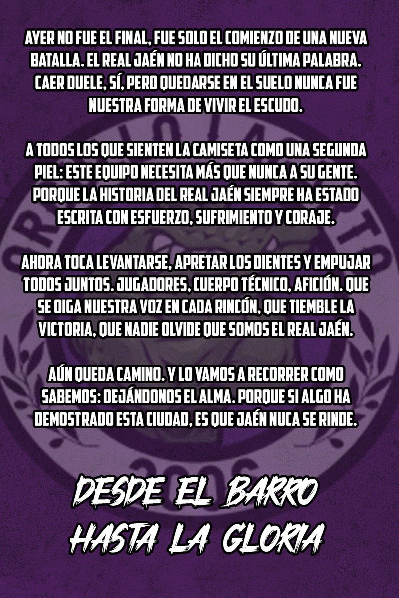Desde el barro hasta la gloria.