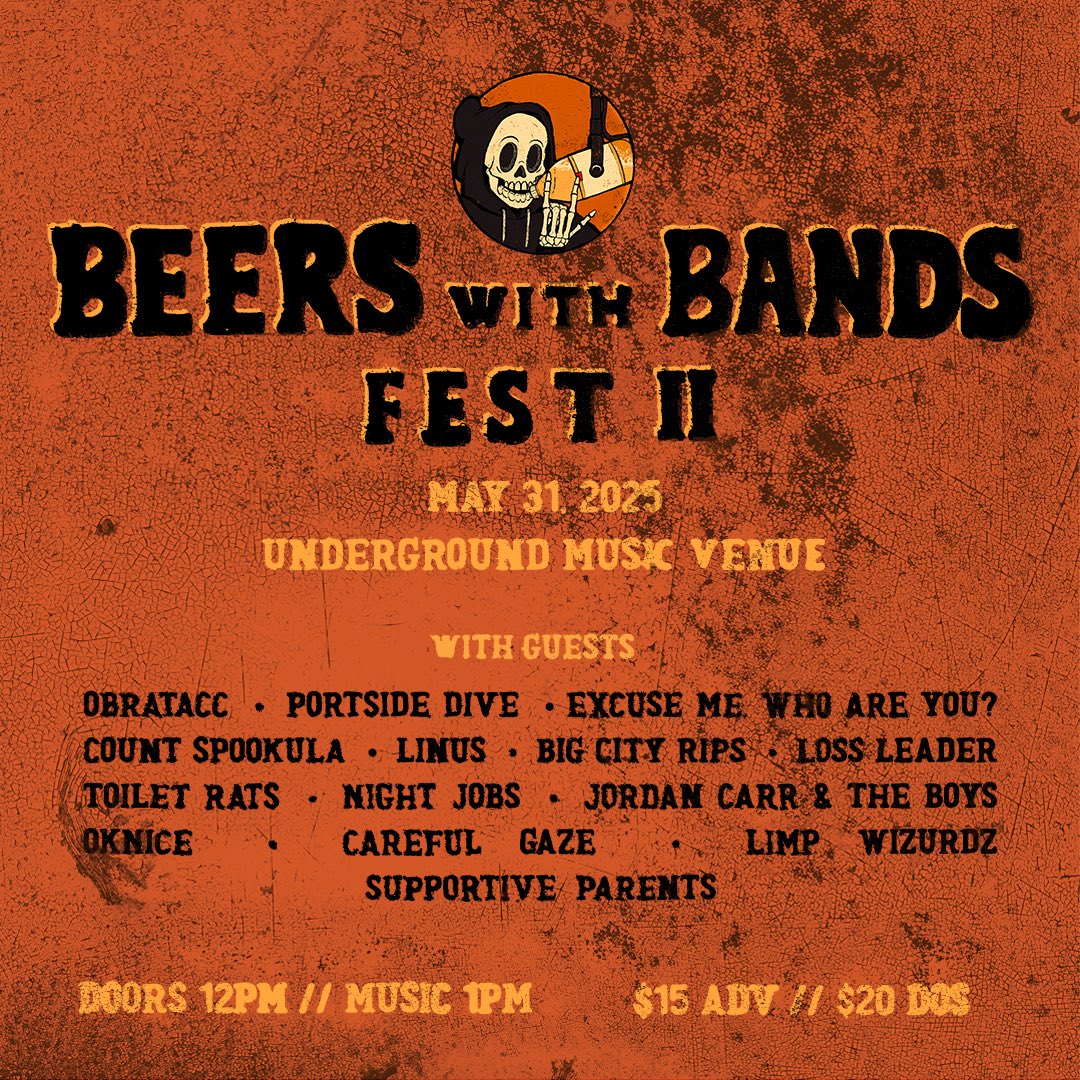 Beers With Bands (@beerswbandspod) on Twitter photo Come have a Hamm’s with me during this at <a href="/UndergroundMV/">Underground Music Venue</a> while I lose my voice signing along with all the homies including
<a href="/OKniceRaps/">OKnice</a>
<a href="/PortsideDive/">Portside Dive</a>
<a href="/EMWAY608/">Excuse Me, Who Are You? 🩸</a>
<a href="/LimpWizurdz/">Limp Wizurdz</a>
<a href="/VirtualParents/">Supportive Parents</a>
<a href="/carefulgaze/">Careful Gaze</a>
<a href="/CountSpookula/">Count Spookula</a>
<a href="/JordanCarrlton/">Jordan Carr</a>
& more!!
link.dice.fm/uzGviPu77Sb?sh… Come have a Hamm’s with me during this at <a href="/UndergroundMV/">Underground Music Venue</a> while I lose my voice signing along with all the homies including
<a href="/OKniceRaps/">OKnice</a>
<a href="/PortsideDive/">Portside Dive</a>
<a href="/EMWAY608/">Excuse Me, Who Are You? 🩸</a>
<a href="/LimpWizurdz/">Limp Wizurdz</a>
<a href="/VirtualParents/">Supportive Parents</a>
<a href="/carefulgaze/">Careful Gaze</a>
<a href="/CountSpookula/">Count Spookula</a>
<a href="/JordanCarrlton/">Jordan Carr</a>
& more!!
link.dice.fm/uzGviPu77Sb?sh…
