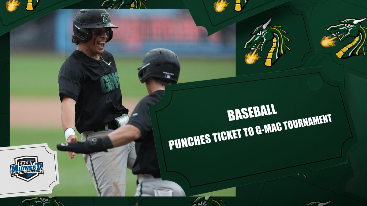 Not. Done. Yet. Baseball has officially qualified and earned a spot in the G-MAC Tournament! The Dragons open Wednesday at 6pm vs. Northwood at Prasco Park in Mason, Ohio. #GoGons