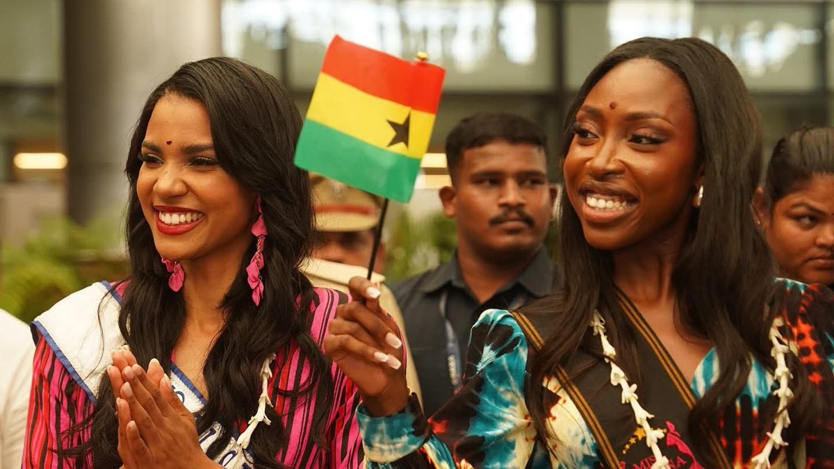 PageantTimes's tweet image. Miss World 2025 || Candidates Official Arrivals in Telangana, India 🇮🇳 

Ghana 🇬🇭 and Namibia 🇳🇦 

Who stands out?