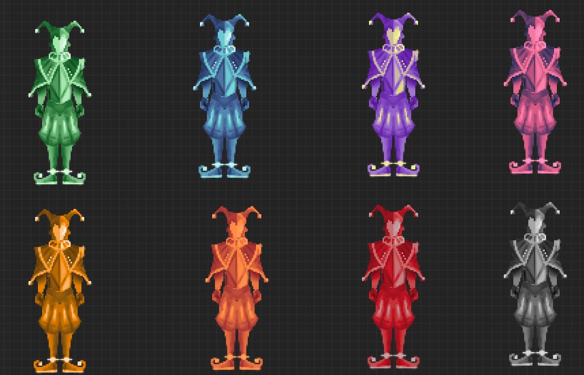 kingsjestgame's tweet image. In this #MobileMonday , the TKJ devs showed off the design progress on our jesters — 'cause a jester that doesn’t slay, doesn’t get paid 💅📷
Besides that, we're developing some makeup for you guys to personalize our jesters! Coming soon 😉 #indiedev #IndieGameDev #mobilegames