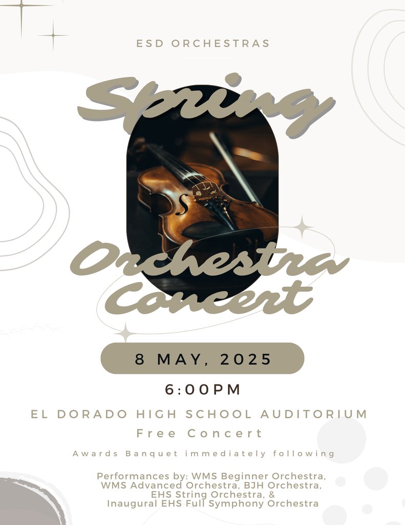 EHSGoCats's tweet image. Spring concert this week! Check out the details.