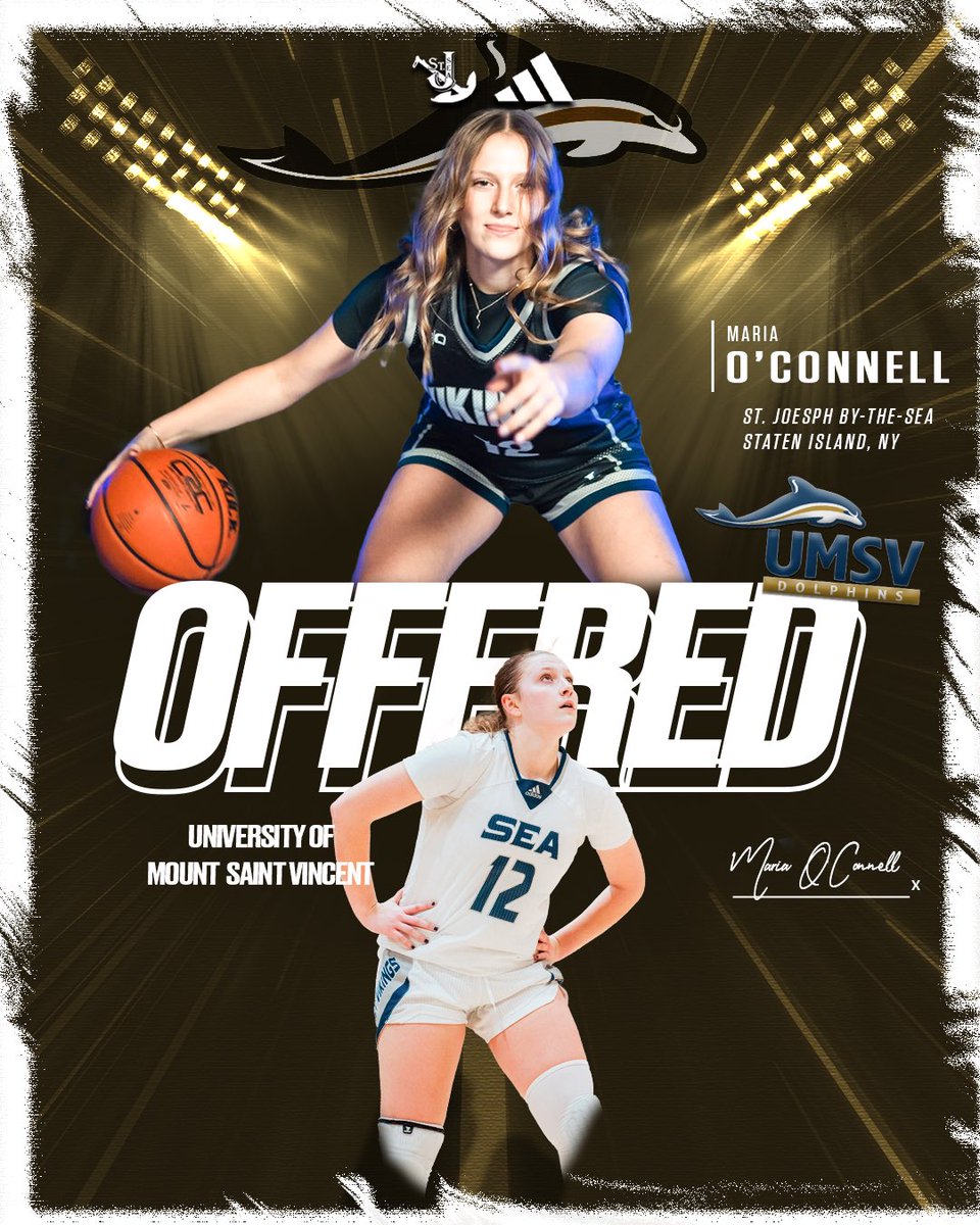 Maria O’Connell (@mariaoc53) on Twitter photo So grateful to have received an offer from Coach Maria and the University of Mount Saint Vincent to continue playing basketball collegiately!! Thank you for the opportunity! <a href="/UMSVWBB/">UMSV Women's Basketball</a>
<a href="/sea_ladyvikings/">St. Joseph by the Sea Girls Basketball</a>
<a href="/1on1YourShotOn1/">1 on 1 ... Your Shot On Your Terms</a>
<a href="/FootprintzGroup/">The FOOTPRINTZ GROUP</a>
<a href="/coachschoiceusa/">COACH'S CHOICE USA</a>
<a href="/ushoops/">Coach Rich Leary</a>
<a href="/MatteeMoore/">Matt Moore</a> So grateful to have received an offer from Coach Maria and the University of Mount Saint Vincent to continue playing basketball collegiately!! Thank you for the opportunity! <a href="/UMSVWBB/">UMSV Women's Basketball</a>
<a href="/sea_ladyvikings/">St. Joseph by the Sea Girls Basketball</a>
<a href="/1on1YourShotOn1/">1 on 1 ... Your Shot On Your Terms</a>
<a href="/FootprintzGroup/">The FOOTPRINTZ GROUP</a>
<a href="/coachschoiceusa/">COACH'S CHOICE USA</a>
<a href="/ushoops/">Coach Rich Leary</a>
<a href="/MatteeMoore/">Matt Moore</a>