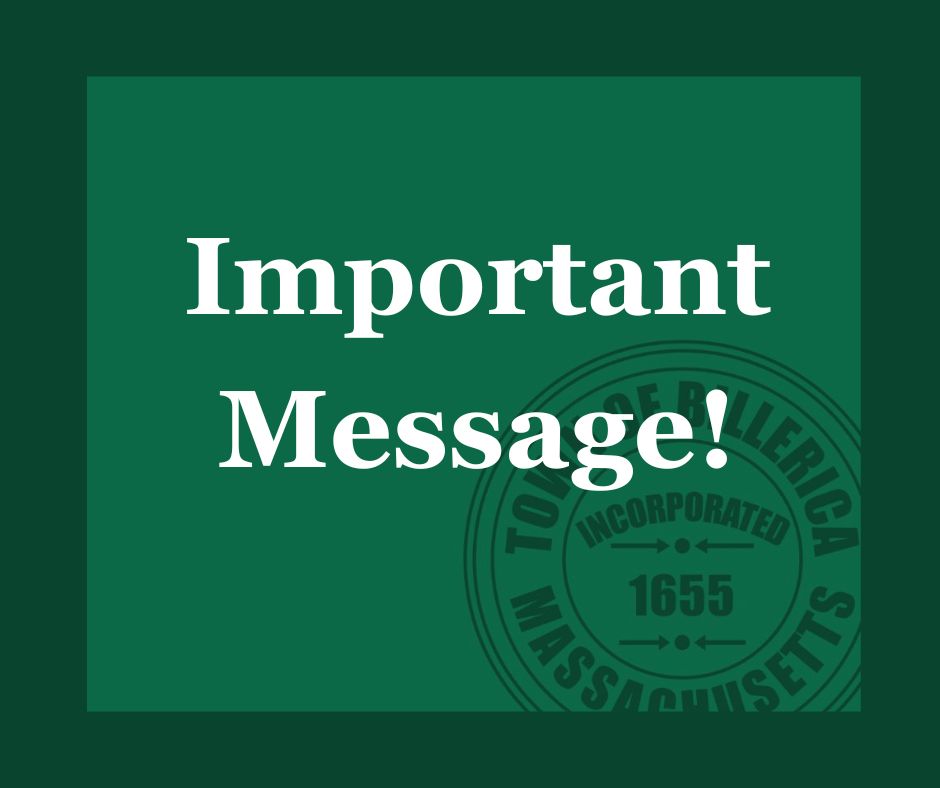 The Town will be working to change out and update the primary water meters. Notices will be mailed out next Monday (5/12) to make an appointment for your meter to be changed out. If you have any questions please contact the Water Department at 978-671-0957
