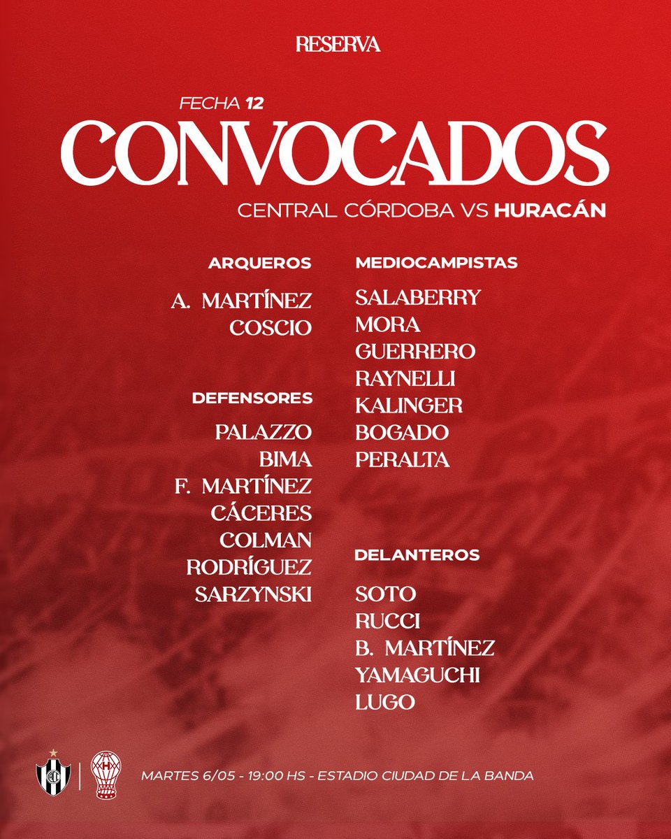 📋 Lista de jugadores convocados por Mauro Milano para enfrentar a #CentralCórdoba este martes desde las 19:00 por la #Fecha12 del #TorneoProyección, en Santiago del Estero 💪🏻😎

¡Alentá a los pibes en vivo en la Liga Play!

📱Lpfplay.com

#VamosGlobo 🎈