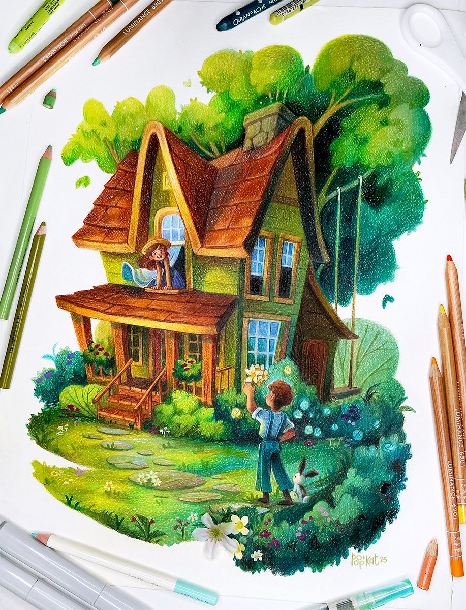 🌼 You’re home! 🌼 new traditional drawing! ✏️