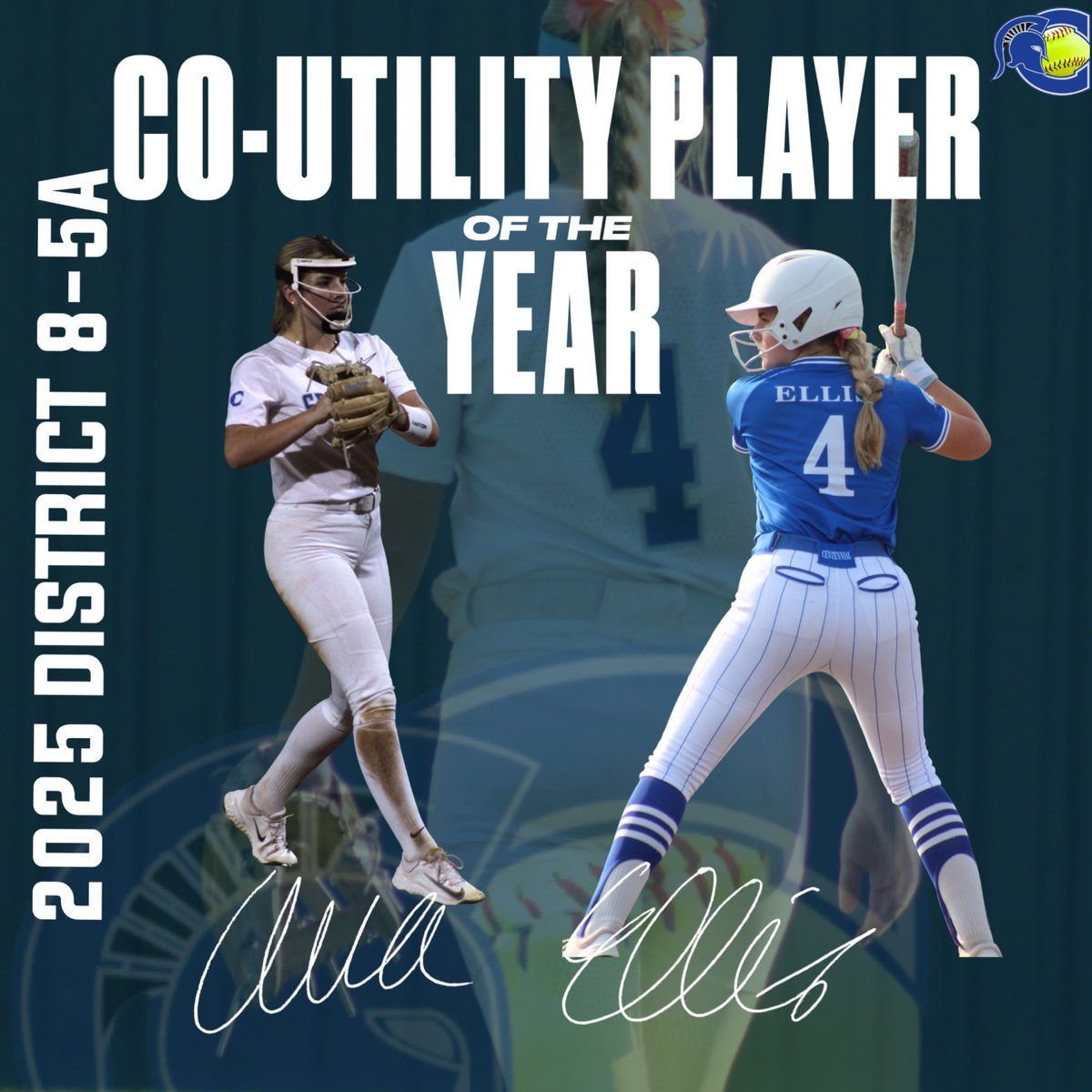 SPARTAN SOFTBALL (@chsspartansb) on Twitter photo Next up, your District 8-5A Co-Utility Player of the Year, sophomore pitcher & rightfielder, Ava Ellis! Well deserved, #4!
<a href="/AvaEllis59/">Ava Ellis</a>
<a href="/CHSSpartans/">Centennial Spartans</a>
<a href="/BurlesonSports/">Burleson ISD Athletics</a>
#SpartanFam Next up, your District 8-5A Co-Utility Player of the Year, sophomore pitcher & rightfielder, Ava Ellis! Well deserved, #4!
<a href="/AvaEllis59/">Ava Ellis</a>
<a href="/CHSSpartans/">Centennial Spartans</a>
<a href="/BurlesonSports/">Burleson ISD Athletics</a>
#SpartanFam