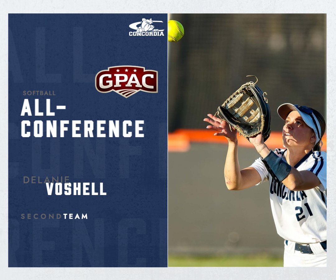 ⭐ GPAC ALL-CONFERENCE ⭐
➡️ Second Team

🥎 <a href="/delanievoshell_/">De☀️</a> | OF | Shenandoah, IA

📊 2025: .291 BA (37-127), 18 R, 4 2B, 1 3B, 19 RBIs, 7 SB, .956 F% in 45 games.
📝 2x All-GPAC; 94 career hits for <a href="/cunesoftball/">Concordia Softball</a>.