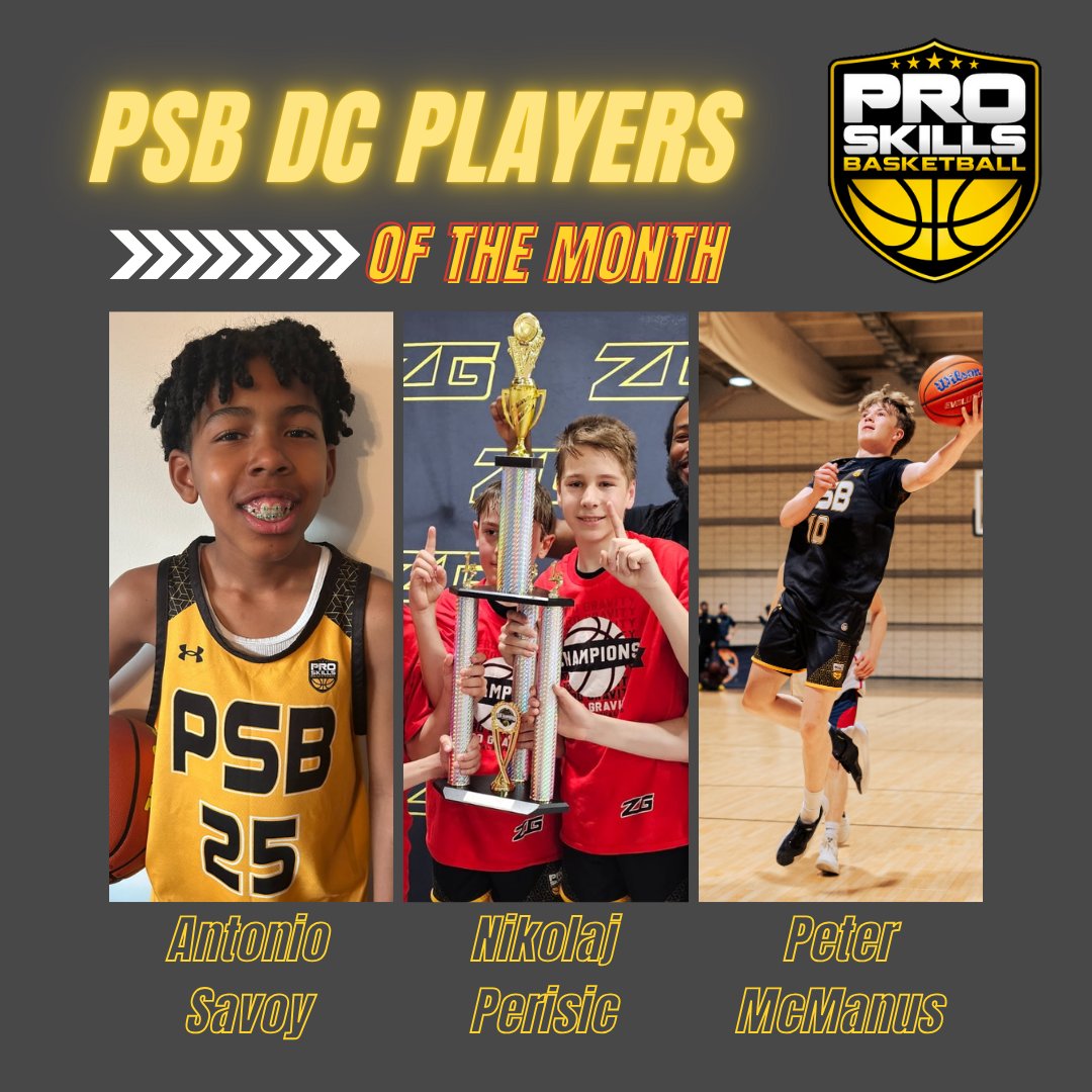 proskillsdc's tweet image. PSB DC's April Players &amp;amp; Coaches of the Month 🔥

Energy. Leadership. Growth.

These guys set the tone and repped PSB the right way all month long.

Let’s keep building. 🏀