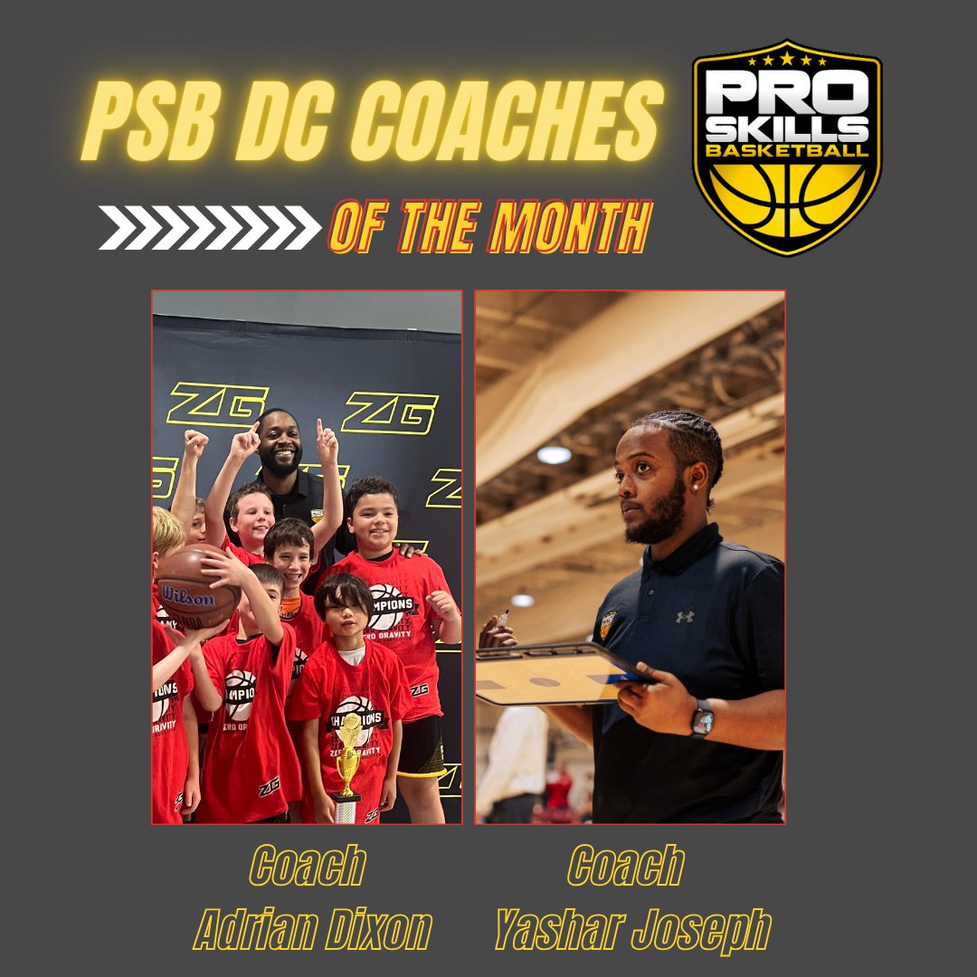 PSB DC's April Players &amp; Coaches of the Month 🔥

Energy. Leadership. Growth.

These guys set the tone and repped PSB the right way all month long.

Let’s keep building. 🏀